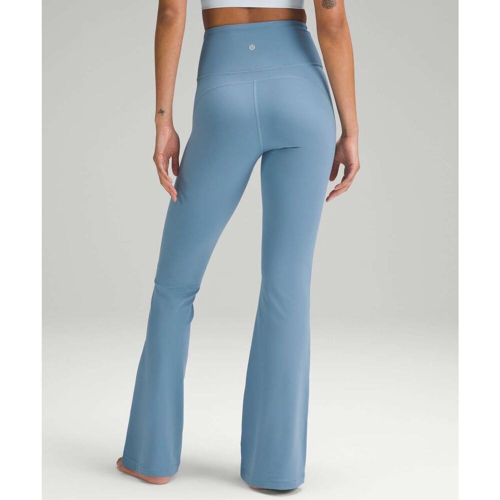 Lululemon | Utility Blue Groove Super High Rise Flared Pants Nulu Activewear- 8